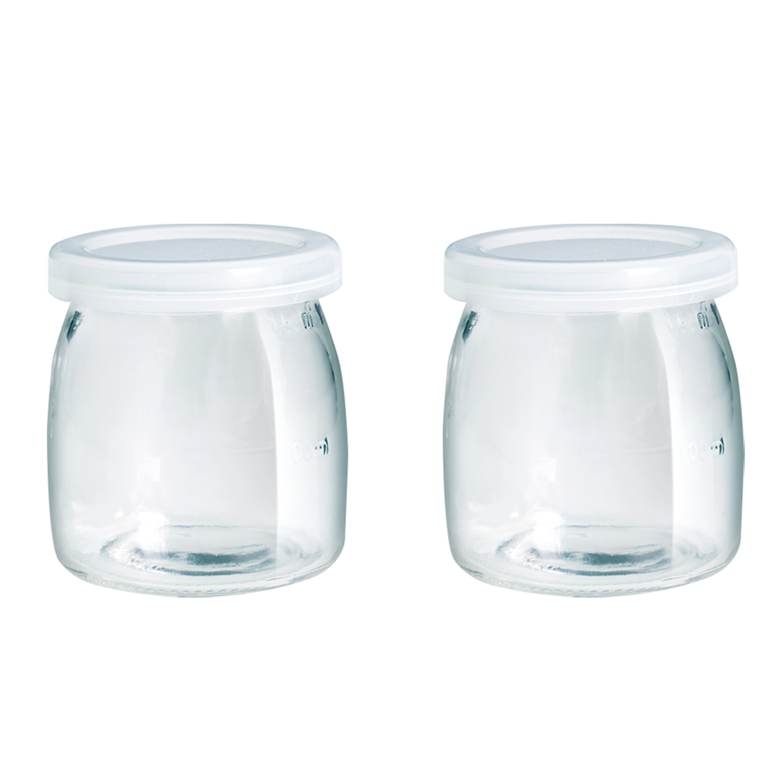 Flora Yoghurt  Glass Jars Pudding Jar with Lid Clear Glass Jar for Homemade Yogur-Designed for FL-YME-715 Yoghurt Maker Machine - AU Stock