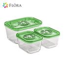 flora Glass Food Vacumm Canister Container