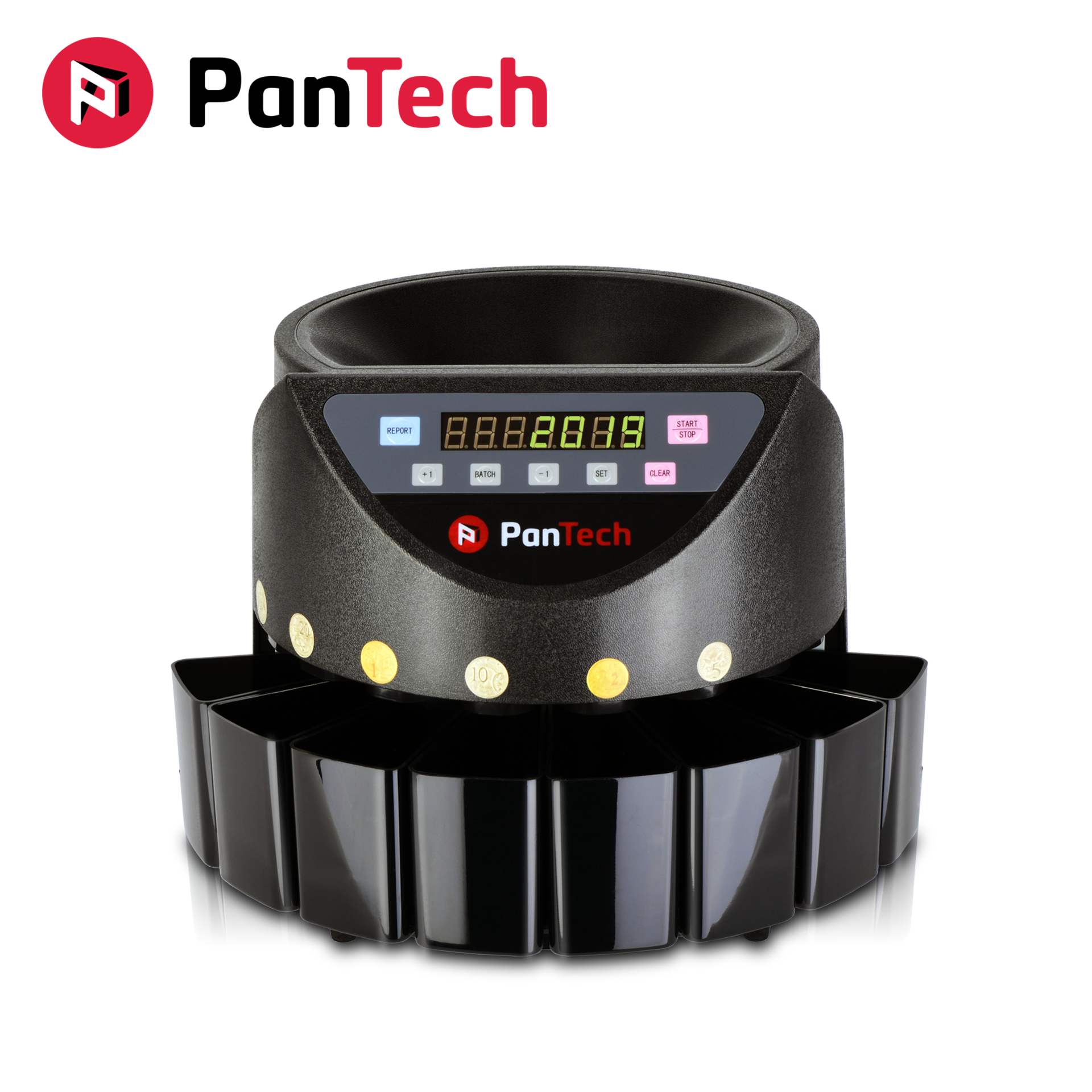 PanTech Australian Coin Sorter Coin Counter Machine Automatic Electronic PT-CSA-BLACK