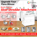 Slicer Shredder Attachment for Flora 500 550 Series Electric Meat Mincer Grinder
