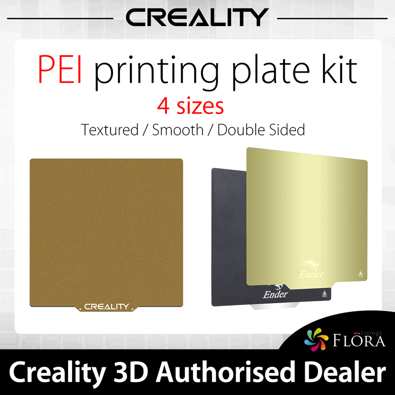 Creality PEI 3D Printing Printer Spring Steel Magnetic Bed Plate Kit Frosted, Glossy or Double-Side Surface 235x235 255x245 320x310 377x370mm