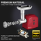 RED Flora Electric Meat Grinder Mincer filler Kibbe Maker Max 2600w