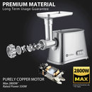 Flora Max 2800W Electric Meat Mincer Sausage Filler Stuffer Kibbeh Maker Machine-Elite Edition-Model: FL-MGM-GS550-AU Stock
