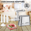 Flora Max 2800W Electric Meat Mincer Sausage Filler Stuffer Kibbe Maker Machine