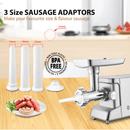 Flora Max 3400W Electric Meat Mincer Sausage Filler Kibbe Maker Tomato Sauce Kit