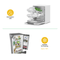 Flora Glass Food Vacuum Canister Container 3 Units Set - BPA Free Storage Jars, Dishwasher and Microwave Safe, Freezer Friendly, 2mm Thick Glass - AU Stock