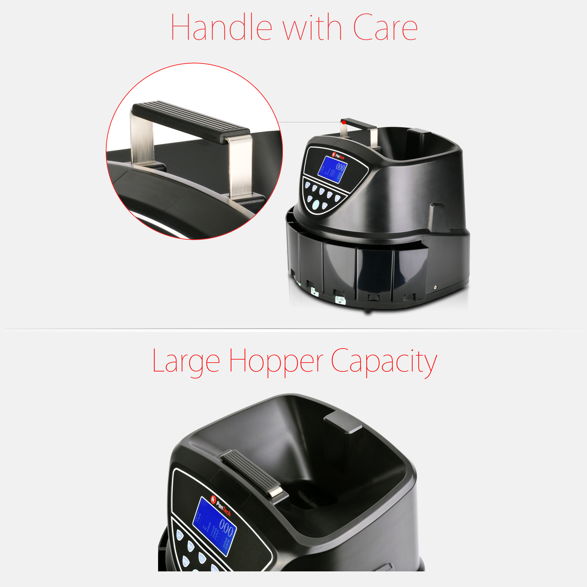 PanTech Australian Coin Sorter Coin Counter Machine Automatic Electronic PT-CSC-BLACK