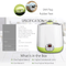 Flora Yoghurt Machine-Yogurt Maker with 1L Capacity Jar-Electric Automatic-FDA Food Grade Jar-Rice Wine DIY-Home Made Yoghurt Strainer- Fermented Curd Maker-AU Local Seller Brand-FL-YME-110
