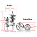 Flora Max 3400W Electric Meat Mincer Sausage Filler Stuffer Kibbeh Maker Machine-Ultra Edition-Model: FL-MGM-GH700-AU Stock