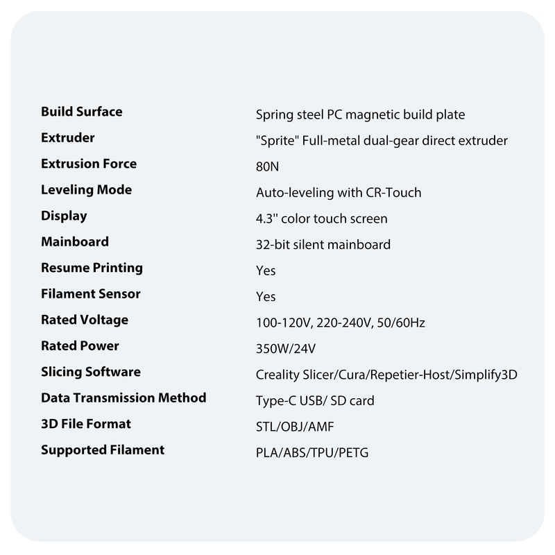 Creality ENDER-3 S1 PLUS DIY 3D Printer