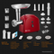 Flora Electric Meat Mincer Slicer Shredder Kit Grinder Maker Sausage Filler