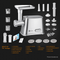 Flora Max 2800W Electric Meat Mincer Sausage Kibbeh Maker Slicer Shredder Kit-Elite Edition-Model: FL-MGM-GS550-AU Stock