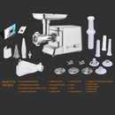 Flora Max 3400W Electric Meat Mincer Sausage Filler Kibbeh Maker Tomato Sauce Kit-Ultra Edition-Model: FL-MGM-GH700-AU Stock