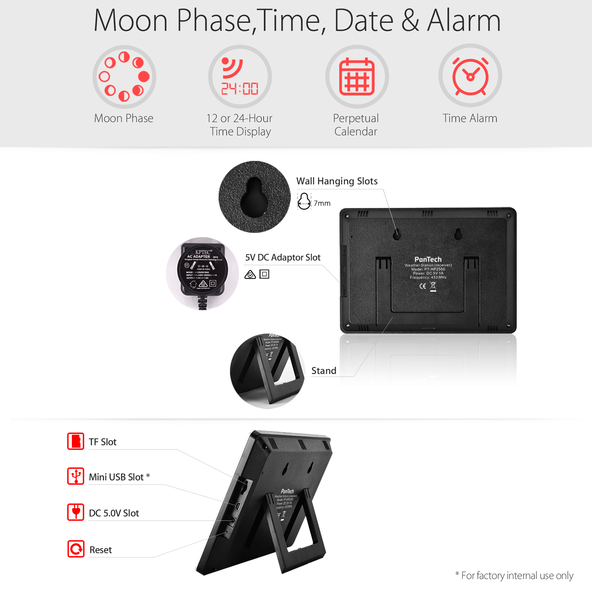 PanTech Weather Station Wireless Australia - Gen 6 IoT- Wifi Ultrasonic-Solar Power-PT-HP2553- AU Stock