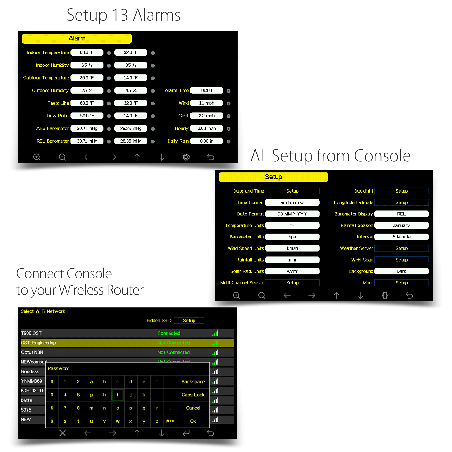 PanTech Wifi Weather Station Wireless Australia-Gen 5 IoT- TFT LCD Wireless Professional PT-HP2550-AU STOCK