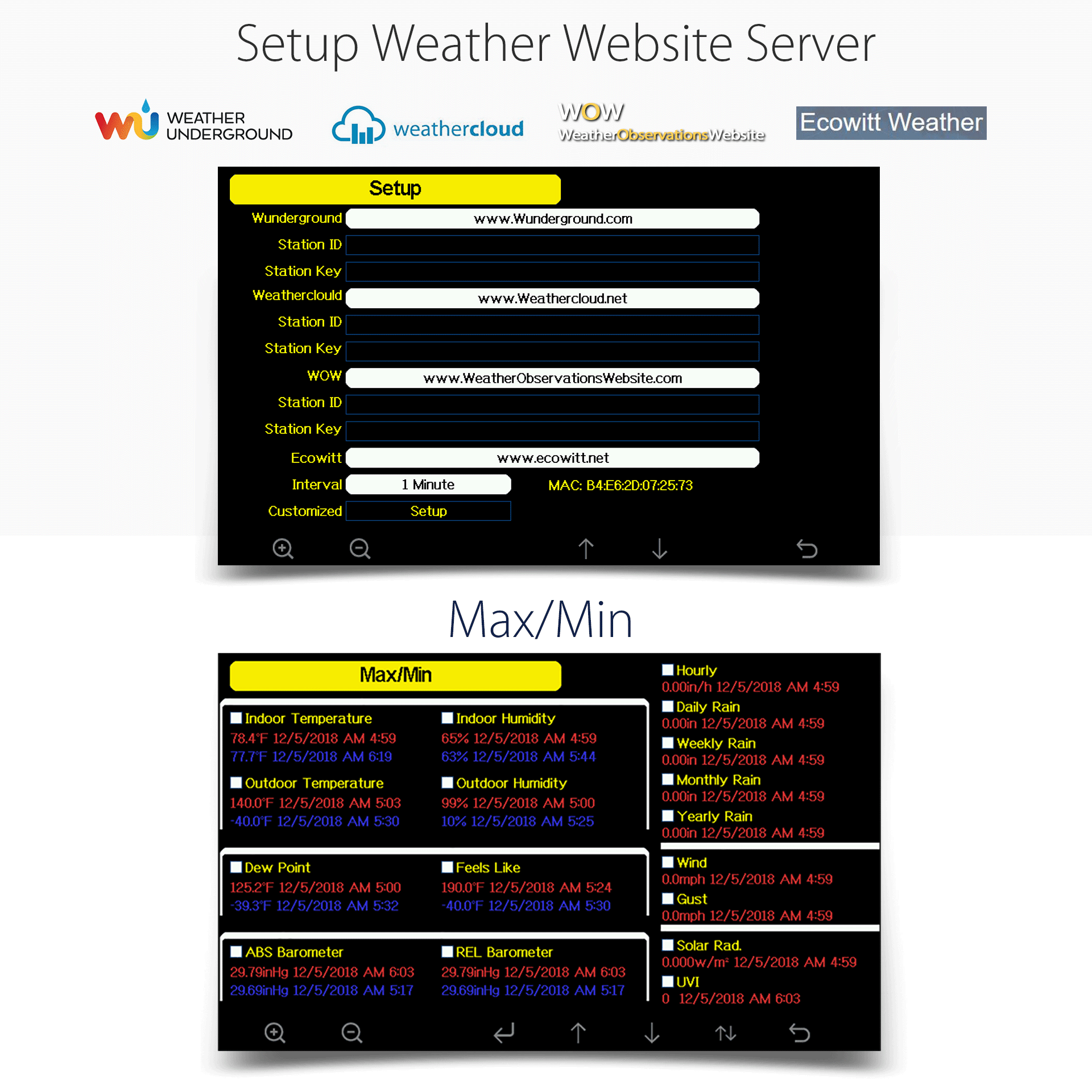 PanTech Wifi Weather Station Wireless Australia-Gen 5 IoT- TFT LCD Wireless Professional PT-HP2550-AU STOCK